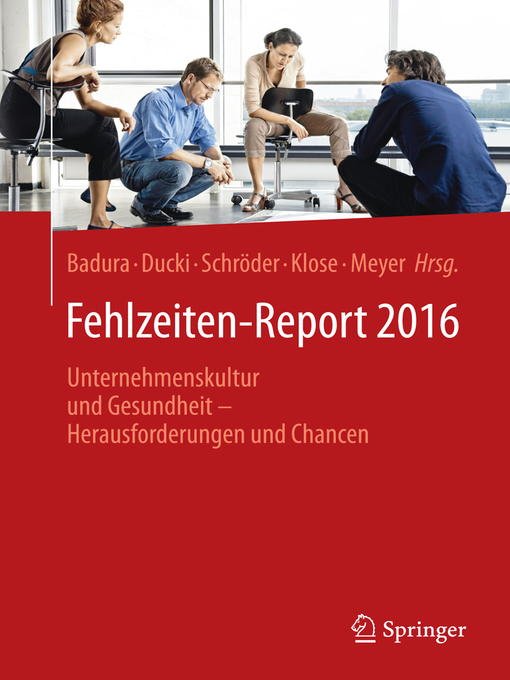 Upplýsingar um Fehlzeiten-Report 2016 eftir Bernhard Badura - Biðlisti